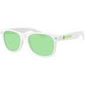 Tinted Color Lens Sunglasses with side imprint